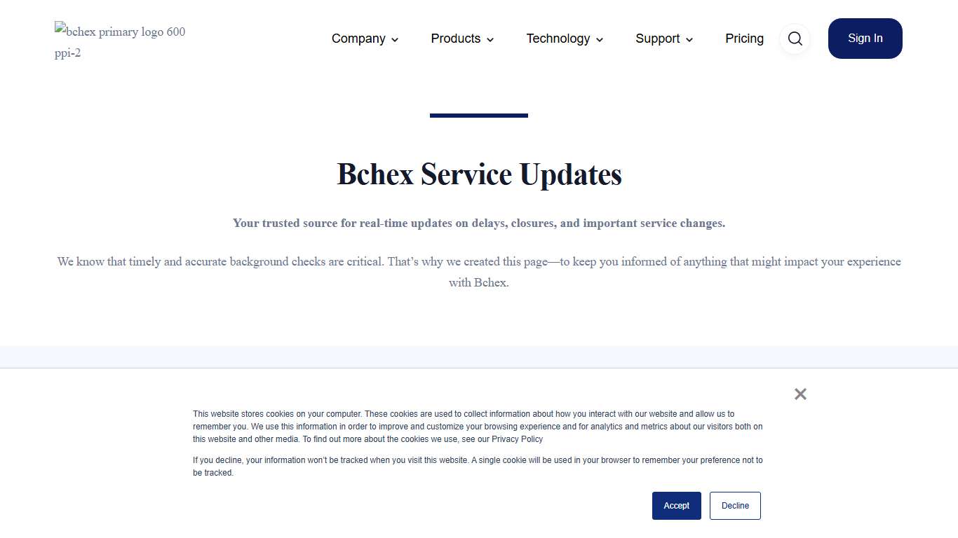 Bchex Updates: Product & Compliance News Bchex